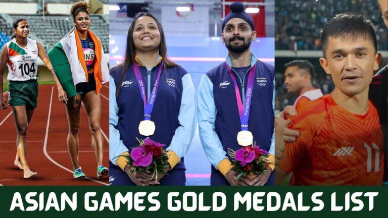 Asian Games Gold Medals List 2023